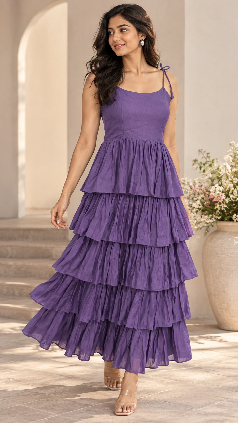 Amethyst Dream Tiered Dress