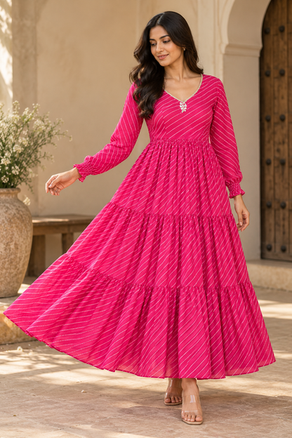 Rosé Royale Statement Dress